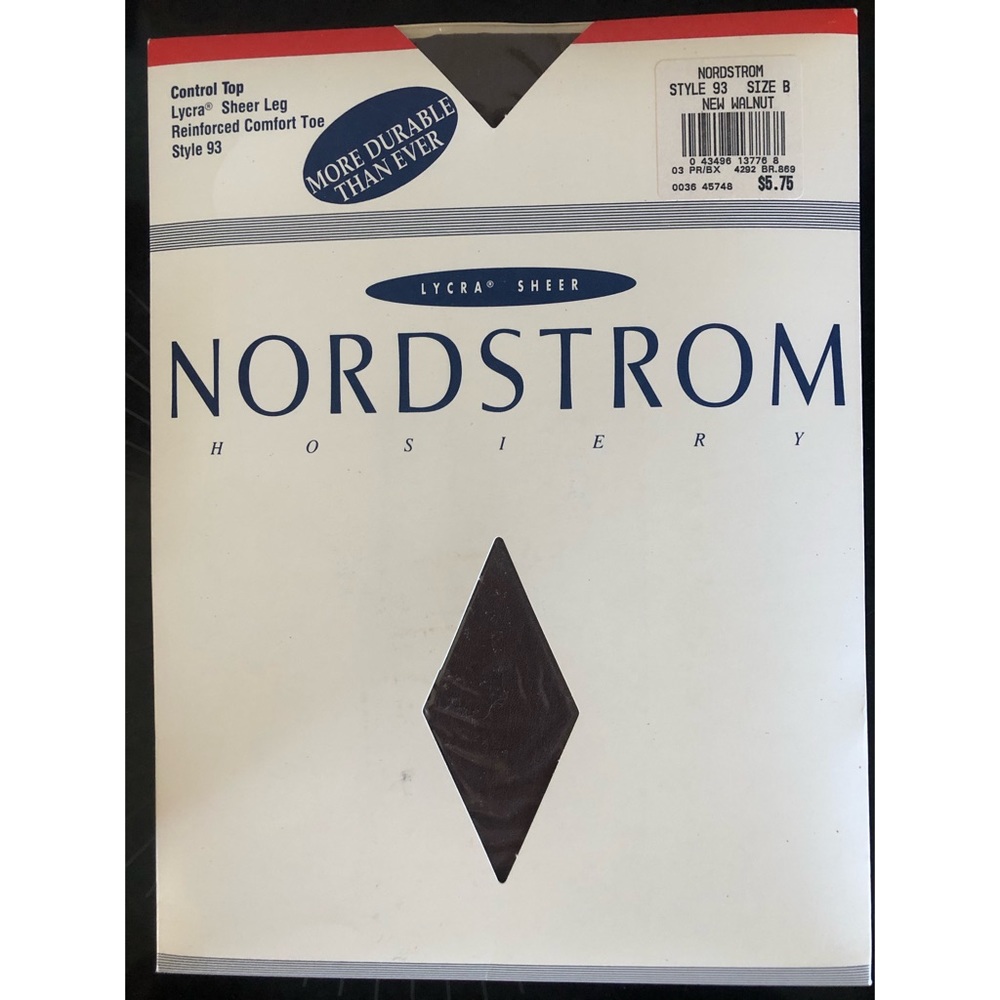 Vintage Nordstrom Control Top Hosiery Lycra Nylon